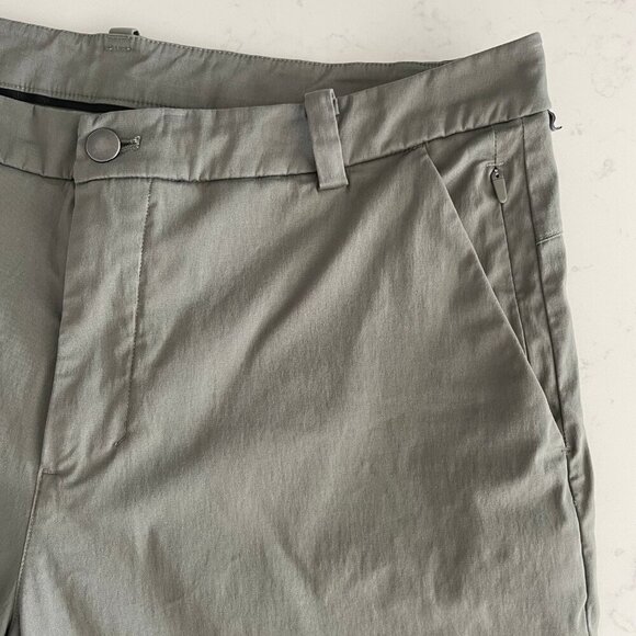 Lululemon Commission Short Slim * Chino 9 * Shorts Green Sz 34 - Picture 2 of 10